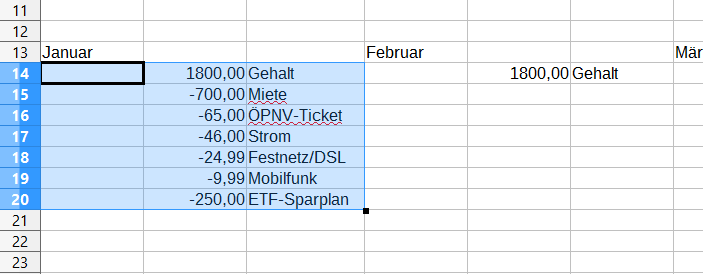 Finanzen mit Excel Teil 2