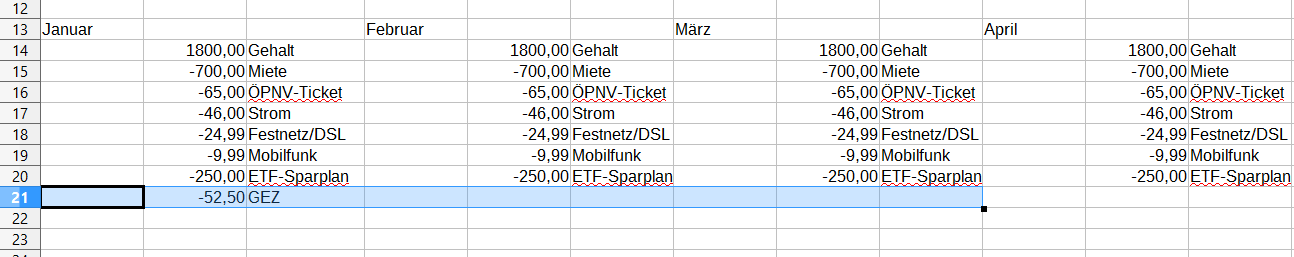 Finanzen mit Excel Teil 2