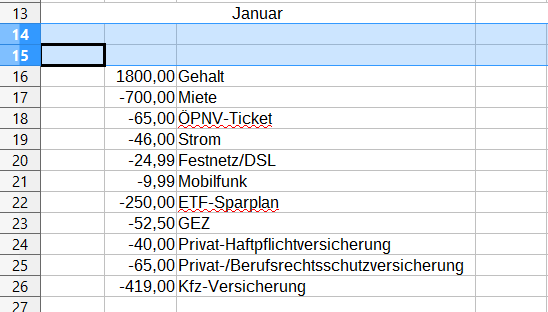 Finanzen mit Excel Teil 2