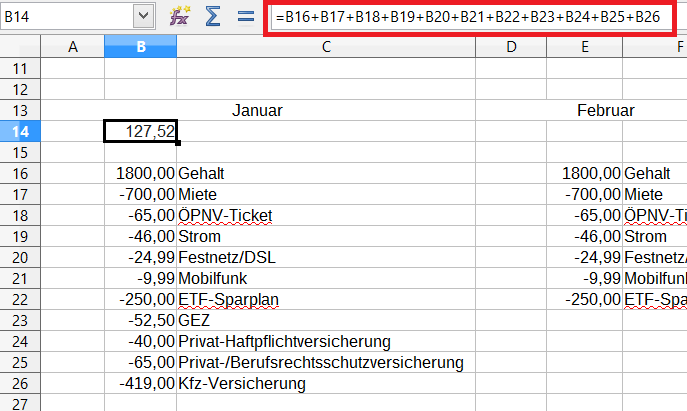 Finanzen mit Excel Teil 2