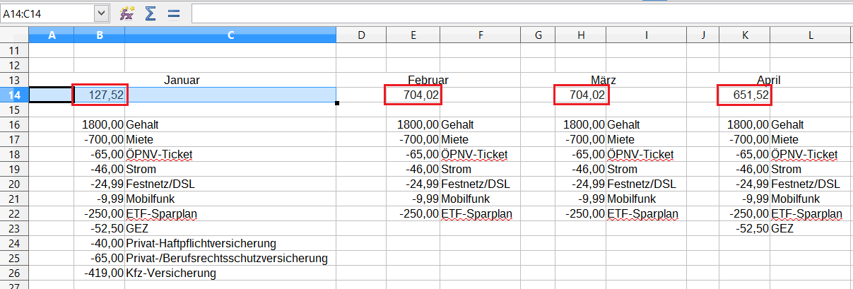 Finanzen mit Excel Teil 2