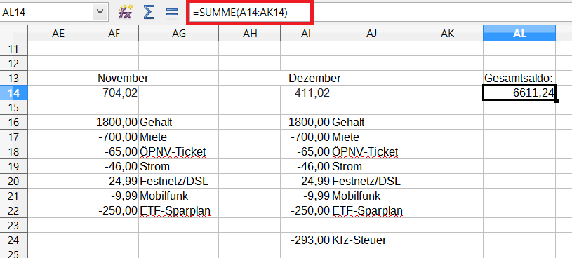 Finanzen mit Excel Teil 2