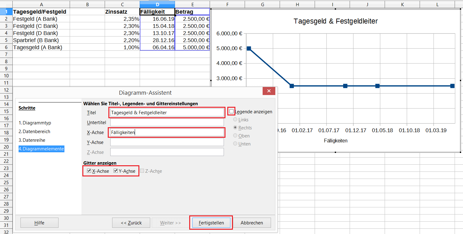 Finanzen mit Excel Teil 3