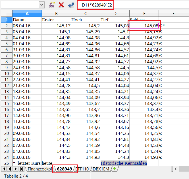 Finanzen mit Excel Teil 3